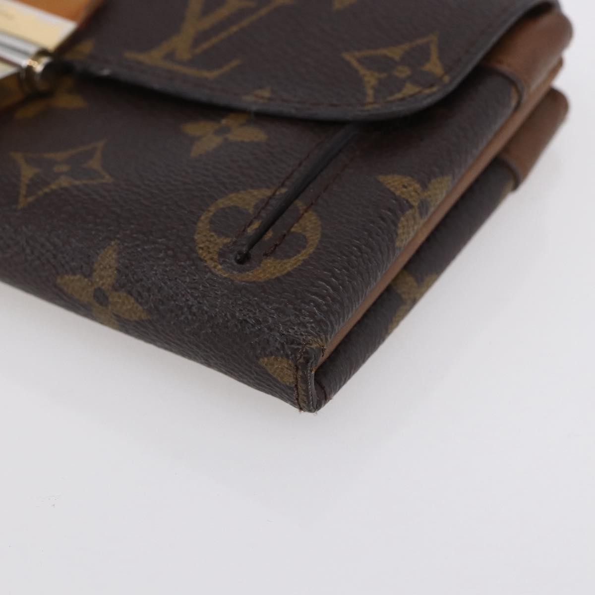 Louis Vuitton Elysee Wallet Monogram Canvas and Leather, CAMEL, CANVAS, Wallets