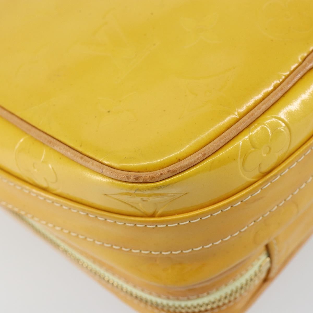 Louis Vuitton Wooster Handbag Monogram Vernis, YELLOW, PATENT_LEATHER, Shoulder bag
