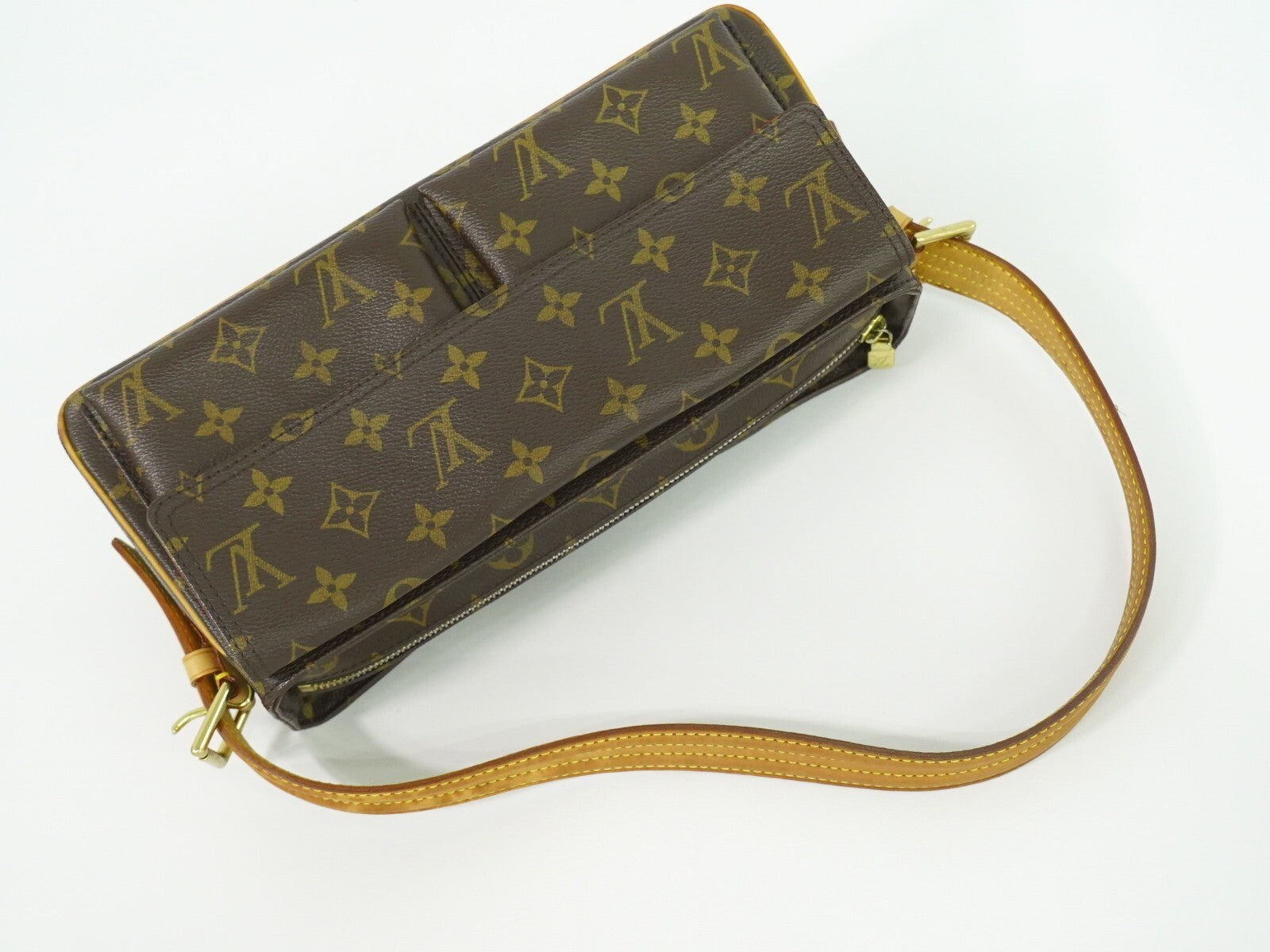 Louis Vuitton Viva Cite Handbag Monogram Canvas, BROWN, CANVAS, Shoulder bag
