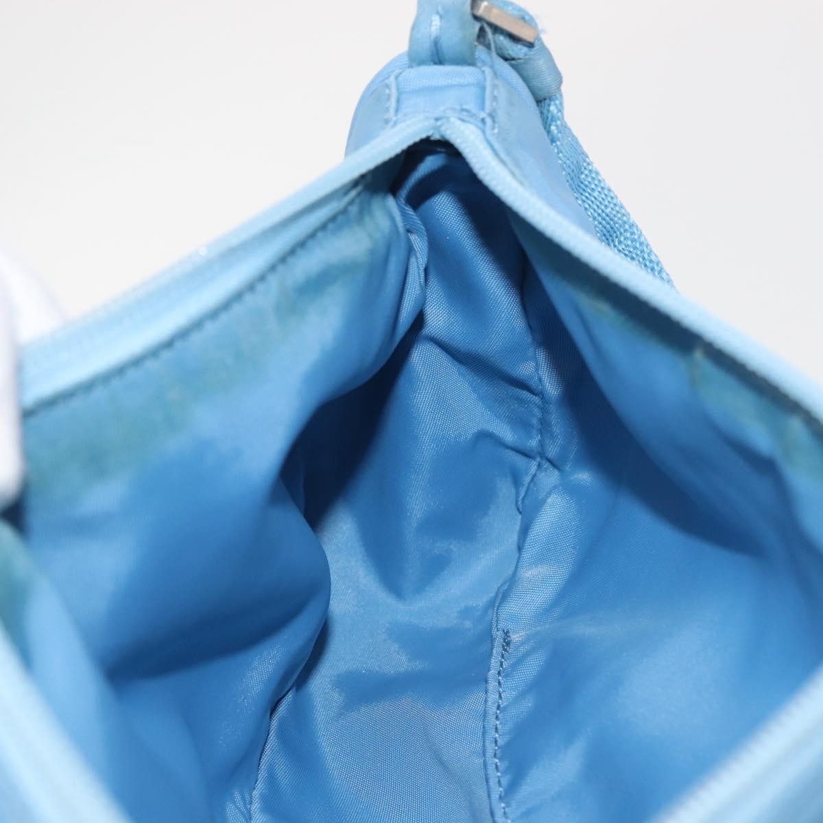 Prada Pochette Shoulder Bag Tessuto, BLUE, NYLON, Clutche & pouche