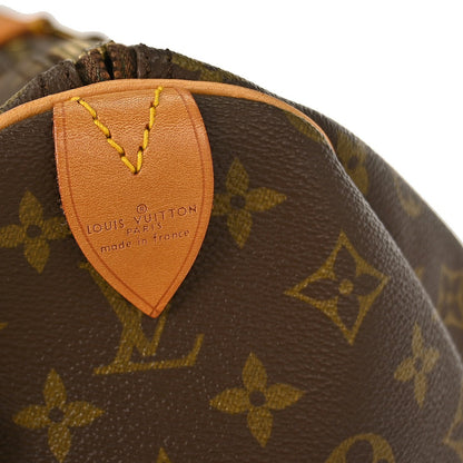 Louis Vuitton Keepall Bag Monogram Canvas, BROWN, CANVAS, Travel bag