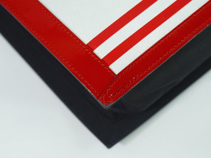 Chanel Vintage Portrait Tote Printed Leather and Quilted Patent, BLACK, PATENT_LEATHER, Tote bag