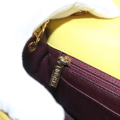 Chanel Chic With Me Flap Bag Quilted Jersey, YELLOW, COTTON, Shoulder bag