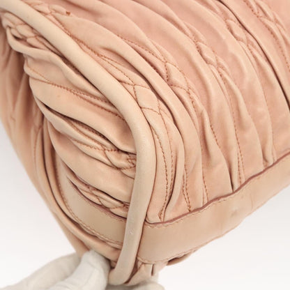 Bally Vintage Handbag Quilted Leather, PINK, LEATHER, Handbag