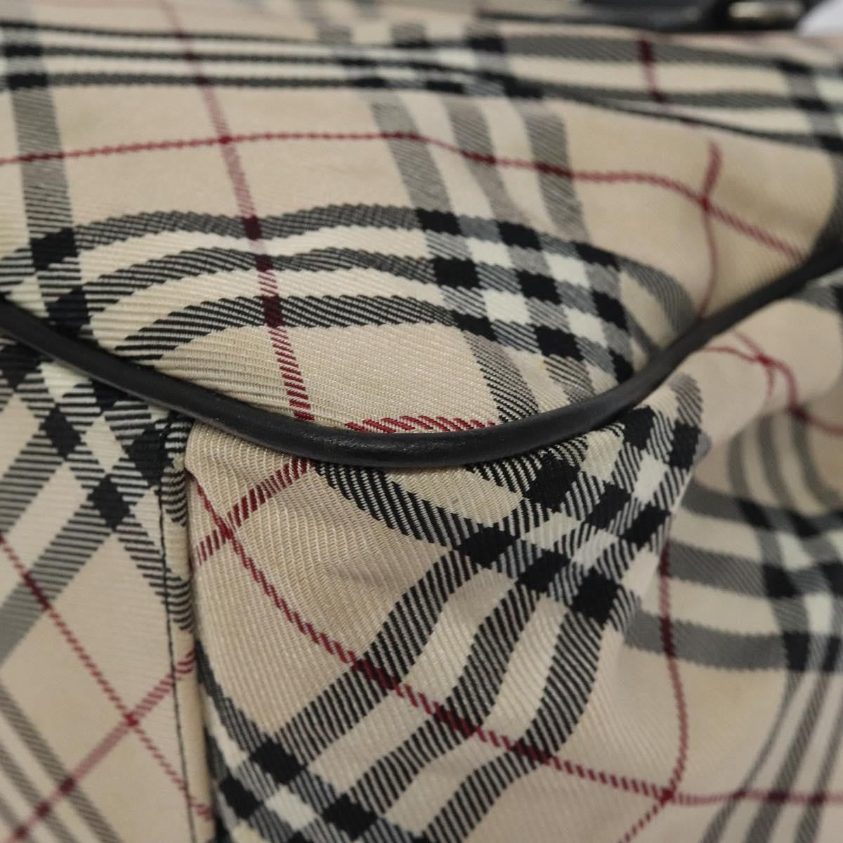 Burberry Nova Check Handbag Nylon, BEIGE, NYLON, Handbag