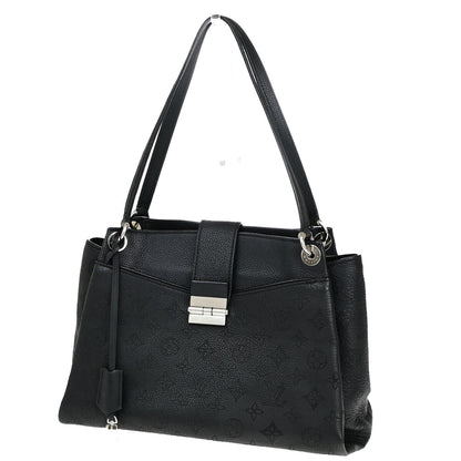 Louis Vuitton Sevres Handbag Mahina Leather, BLACK, LEATHER, Shoulder bag