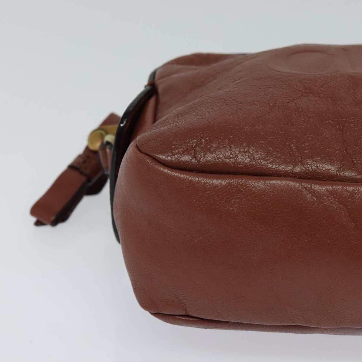 Chloe Vintage Shoulder Bag Leather, BROWN, LEATHER, Shoulder bag