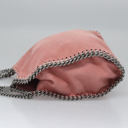 Stella McCartney Falabella Fold Over Crossbody Bag Shaggy Deer, PINK, POLYESTER, Crossbody bag