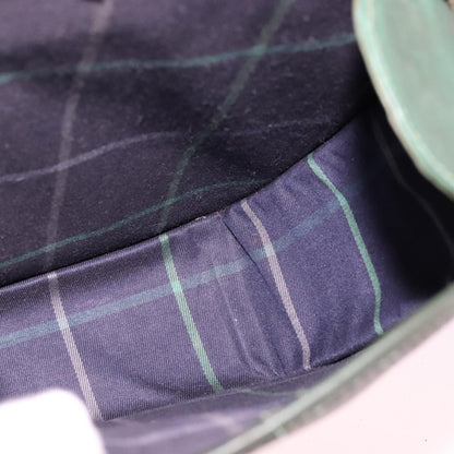 Burberry Vintage Shoulder Bag Leather, GREEN, LEATHER, Shoulder bag