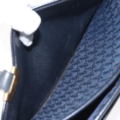 Christian Dior Vintage Trotter Handbag Canvas, NAVY, CANVAS, Handbag