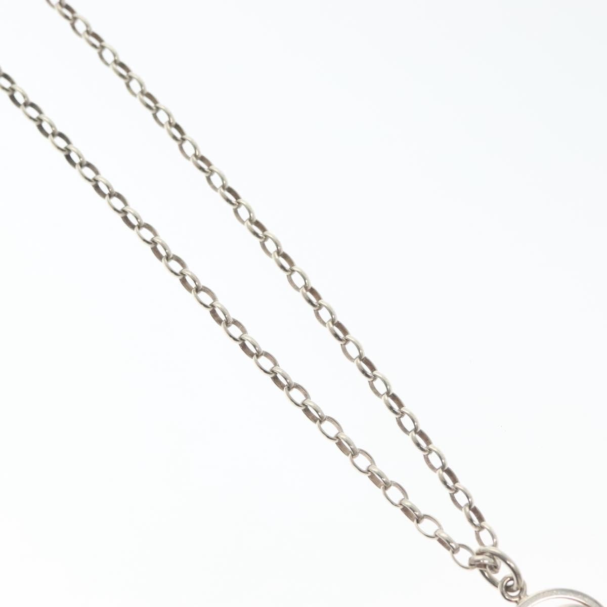 Gucci Engraved Interlocking G Chain Link Pendant Necklace Sterling Silver, SILVER, SILVER, Necklace