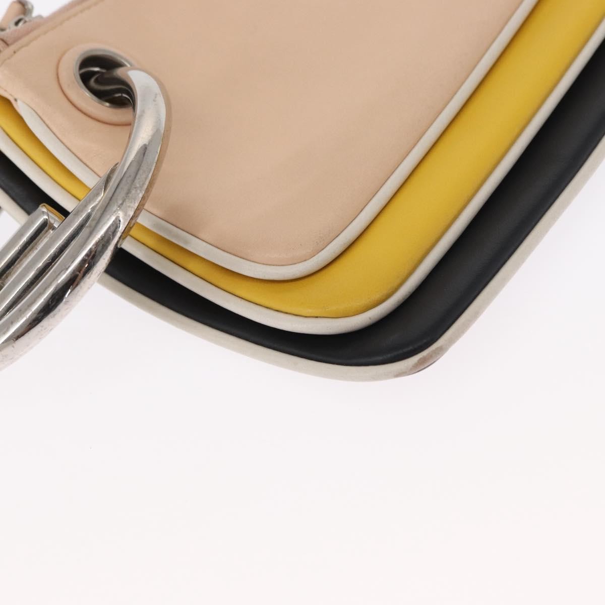 Fendi Triplette Pouch Set Calfskin, MULTICOLOUR, LEATHER, Clutche & pouche