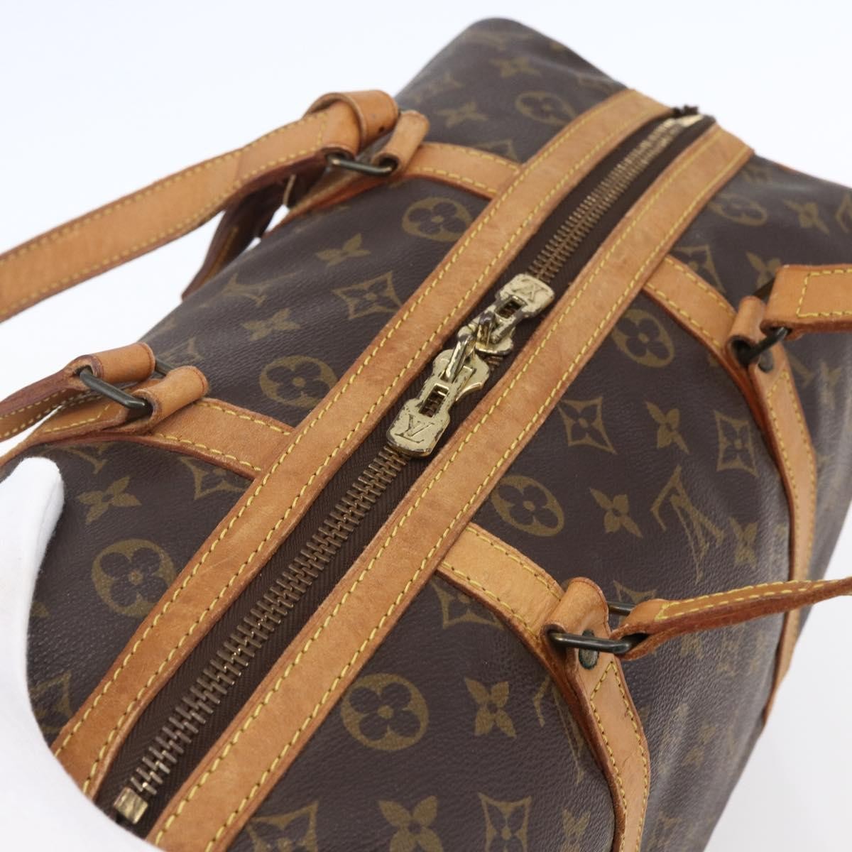 Louis Vuitton Sac Souple Handbag Monogram Canvas, BROWN, CANVAS, Travel bag