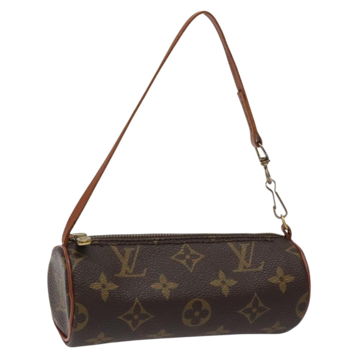 Louis Vuitton Papillon Pochette Monogram Canvas, BROWN, CANVAS, Handbag