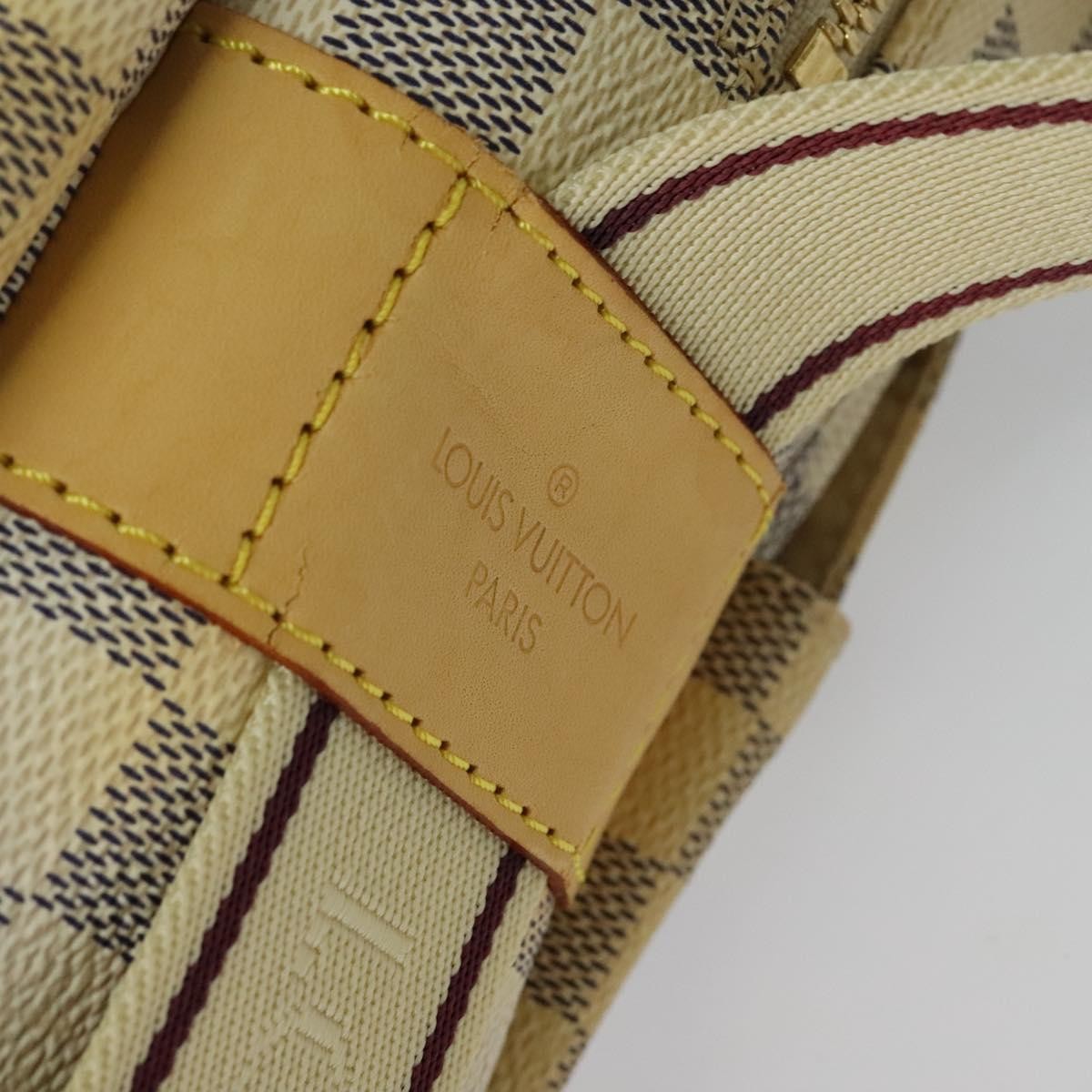 Louis Vuitton Naviglio Handbag Damier, WHITE, CANVAS, Shoulder bag