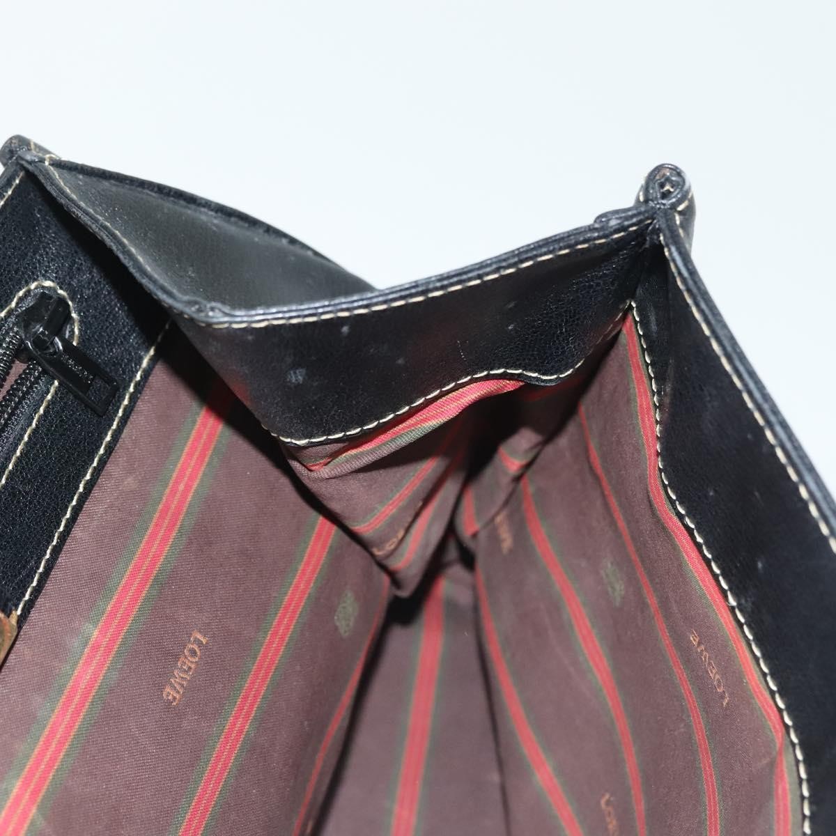 Loewe Vintage Velazquez Top Handle Bag Leather, BLACK, LEATHER, Handbag