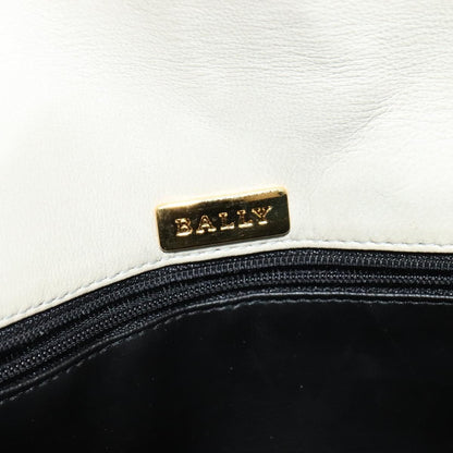 Bally Vintage Chain Shoulder Bag Quilted Leather, BEIGE, LEATHER, Shoulder bag