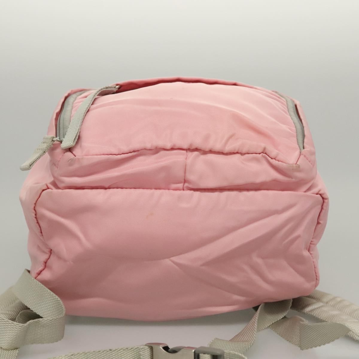 Prada Single Buckle Pocket Backpack Tessuto, PINK, NYLON, Backpack