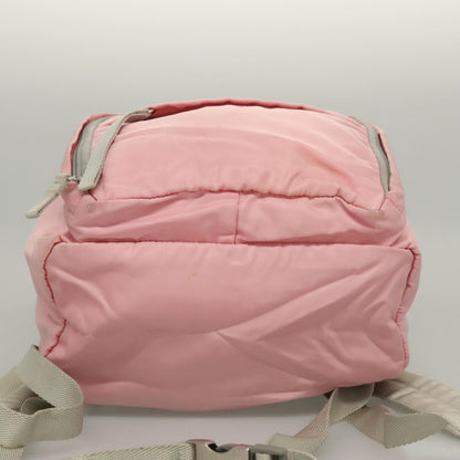 Prada Single Buckle Pocket Backpack Tessuto, PINK, NYLON, Backpack