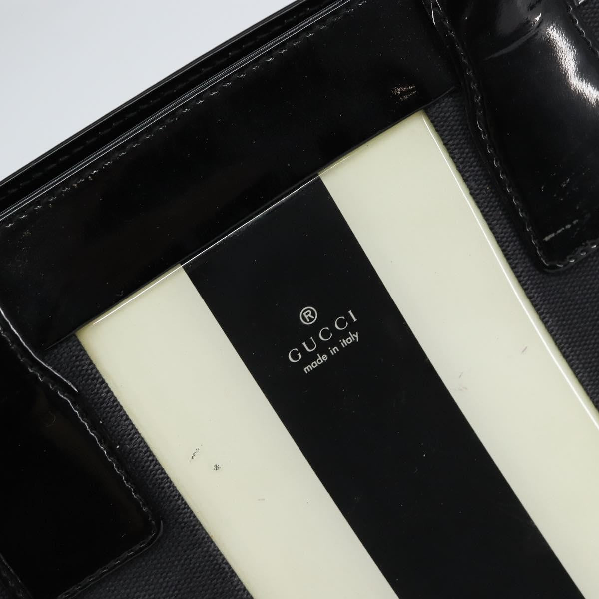 Gucci Vintage tote Canvas, BLACK, CANVAS, Tote bag