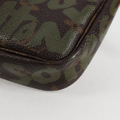 Louis Vuitton Pochette Accessoires Limited Edition Monogram Graffiti, BROWN, CANVAS, Clutche & pouche
