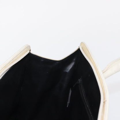 Bally Vintage Handbag Quilted Leather, WHITE, LEATHER, Handbag