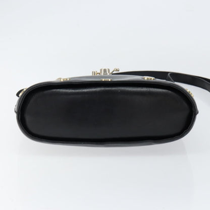 Salvatore Ferragamo Vintage Handbag Leather, BLACK, LEATHER, Handbag