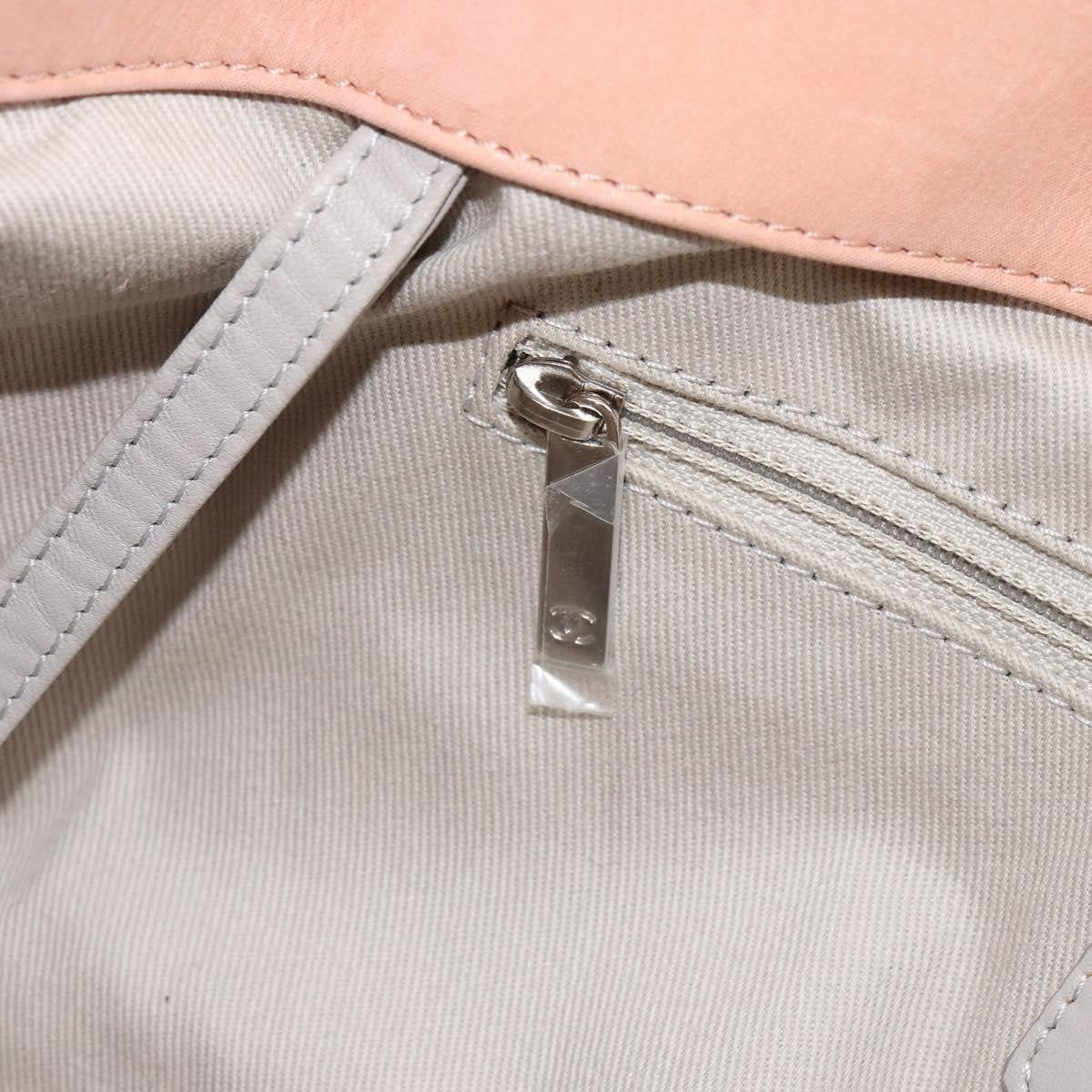 Chanel CC Sea Hit Tote Quilted Iridescent Calfskin, PINK, LEATHER, Shoulder bag