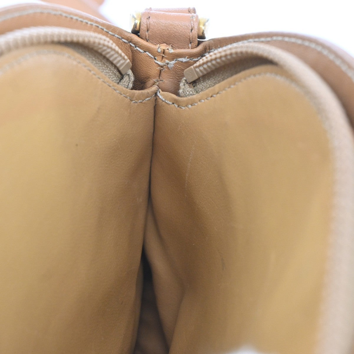 Celine Vintage Macadam Shoulder Bag Canvas and Leather, BROWN, CANVAS, Shoulder bag