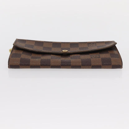 Louis Vuitton Sarah Wallet NM Damier, BROWN, CANVAS, Wallets