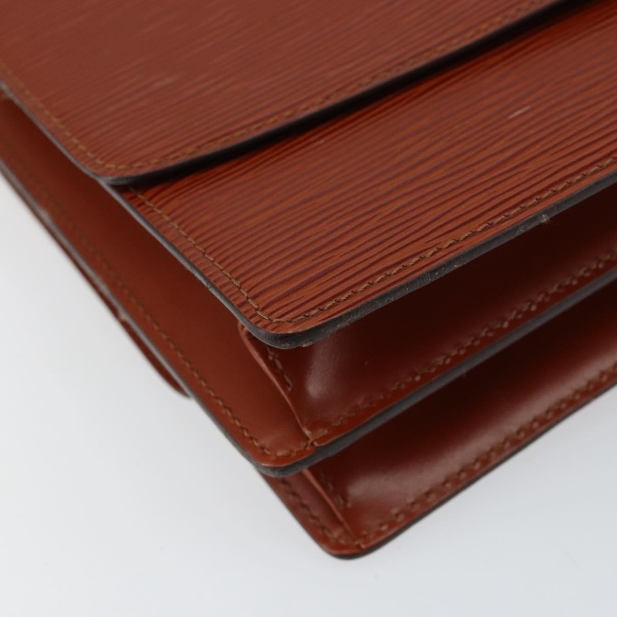 Louis Vuitton Grenelle Shoulder Bag Epi Leather, BROWN, LEATHER, Shoulder bag