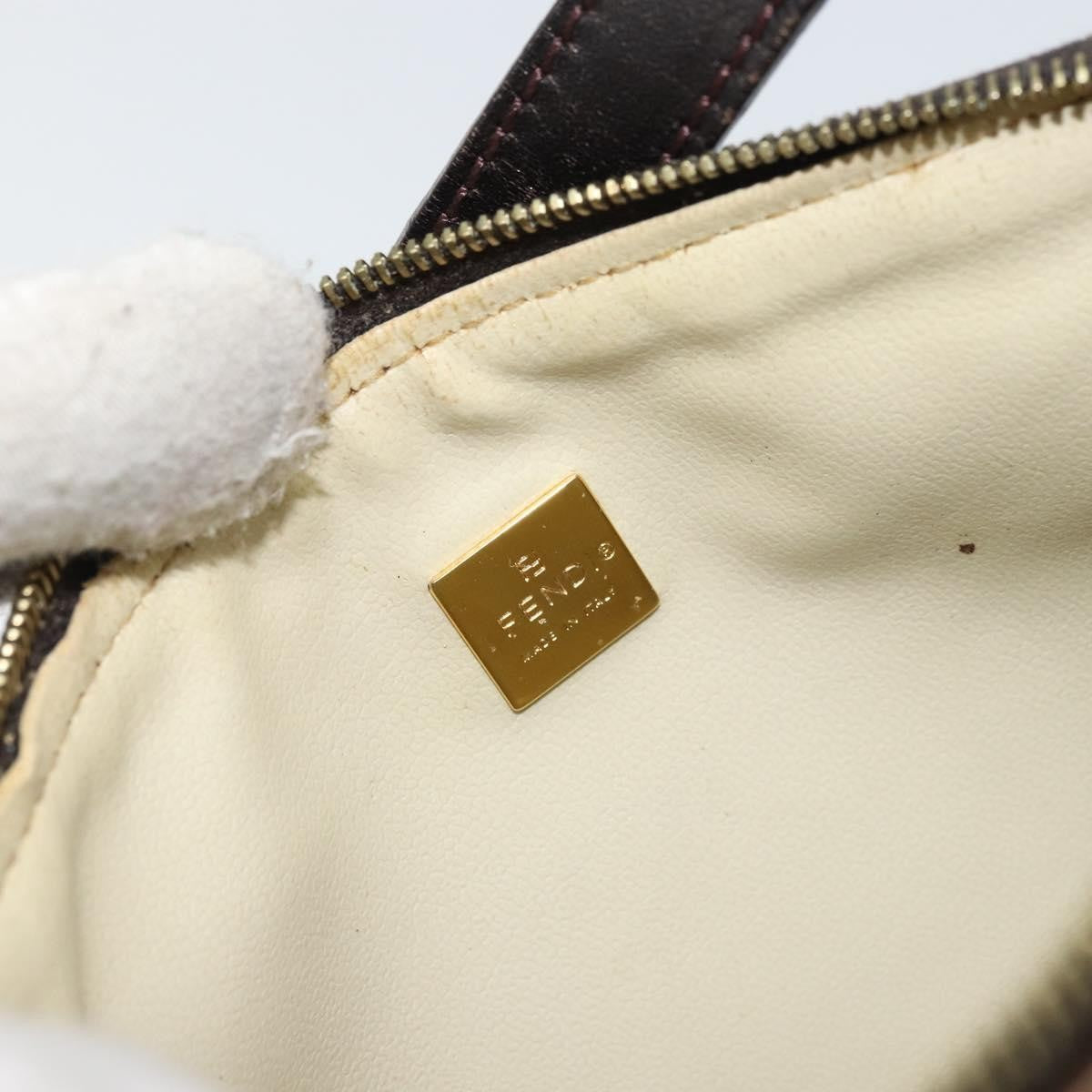 Fendi Vintage Shoulder Bag Zucca Canvas, BEIGE, PVC, Shoulder bag