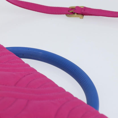 Fendi Top Handle Flap Bag Nylon, PINK, NYLON, Handbag