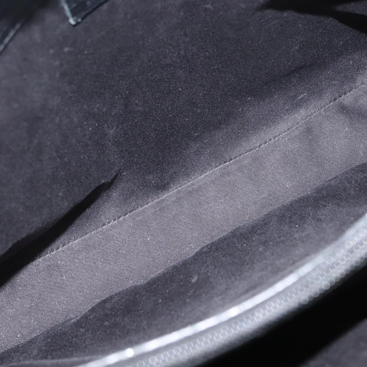 Gucci Vintage Bamboo Handle Bag Canvas, BLACK, CANVAS, Tote bag