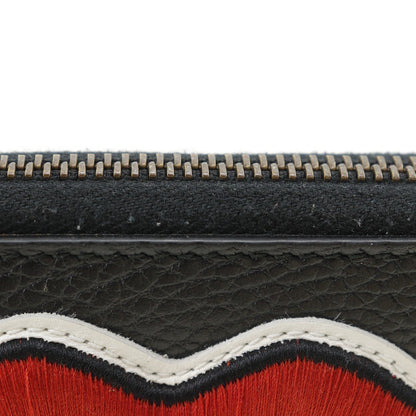Gucci GG Marmont Zip Around Wallet Leather, BLACK, LEATHER, Wallets