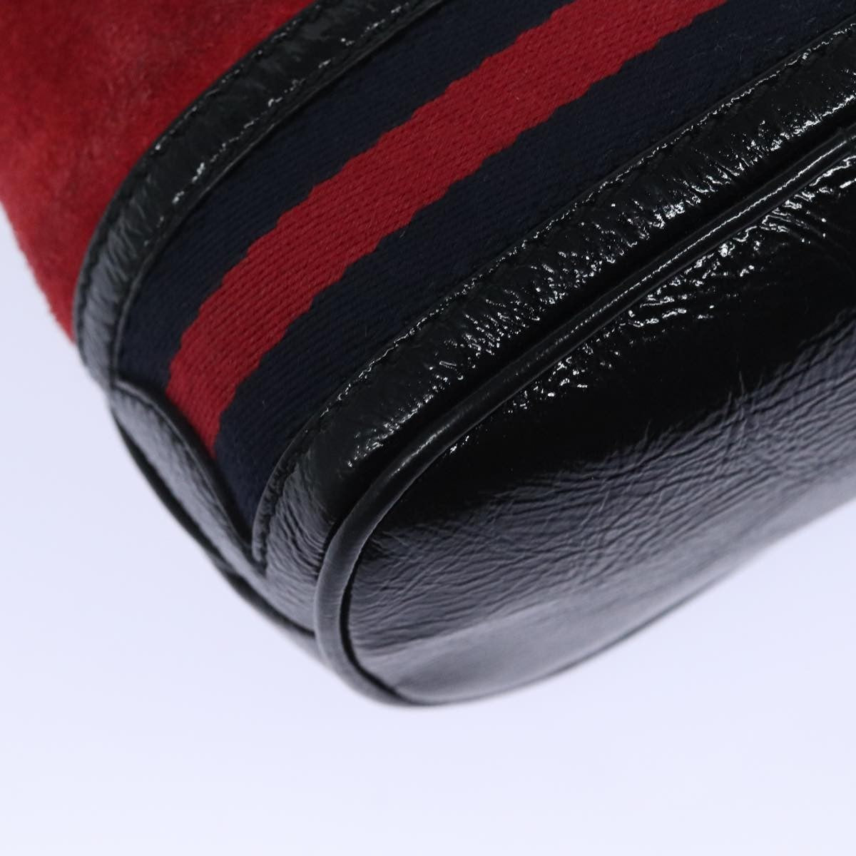 Gucci Ophidia Bucket Bag Suede, RED, SUEDE, Shoulder bag