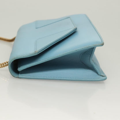 Saint Laurent Betty Bag Leather, BLUE, LEATHER, Shoulder bag