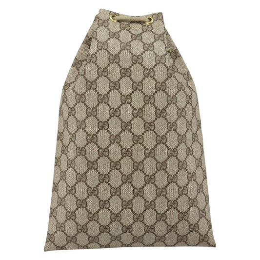 Gucci Drawstring Bucket Bag GG Canvas, BEIGE, CANVAS, Clutche & pouche