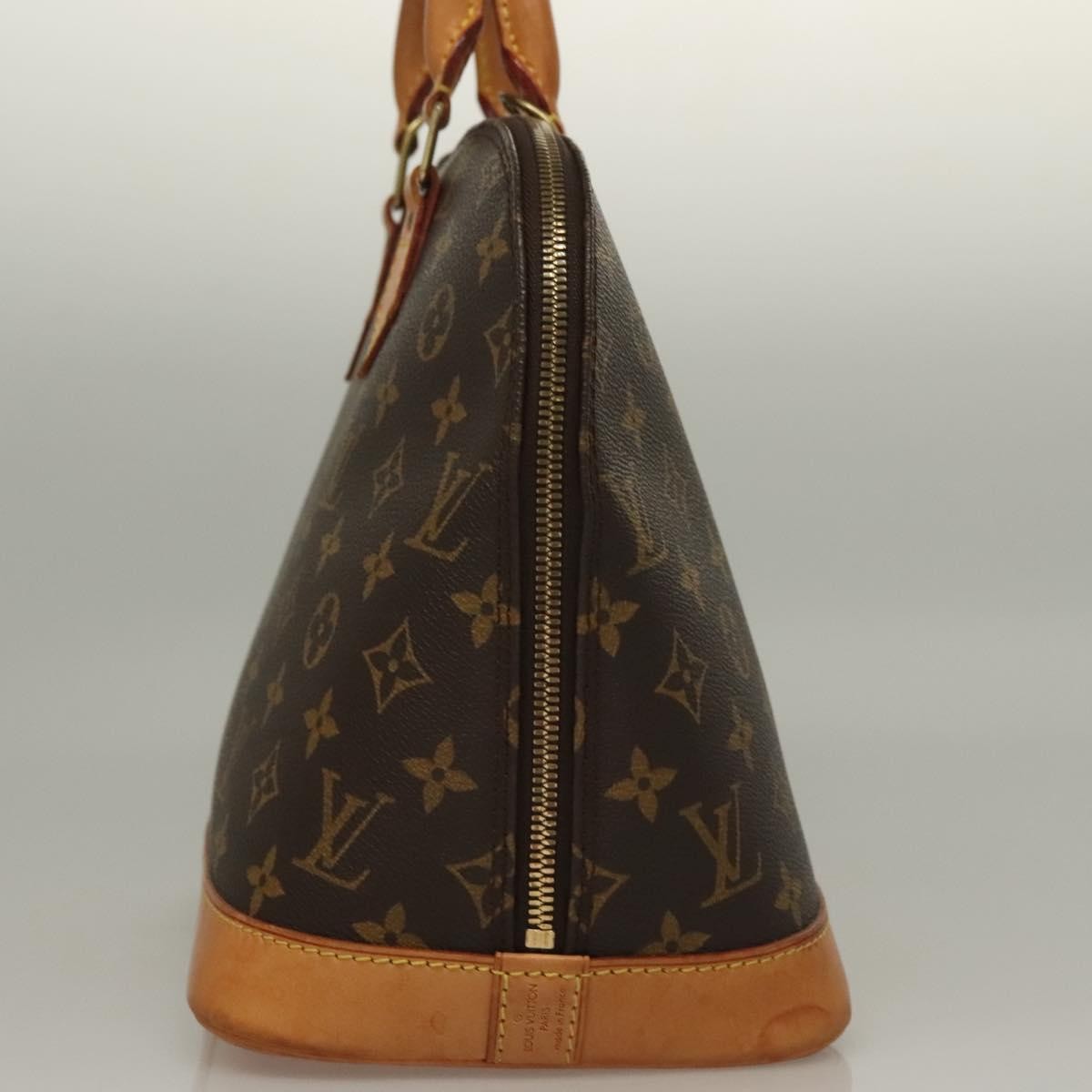 Louis Vuitton Alma Handbag Monogram Canvas, BROWN, CANVAS, Handbag