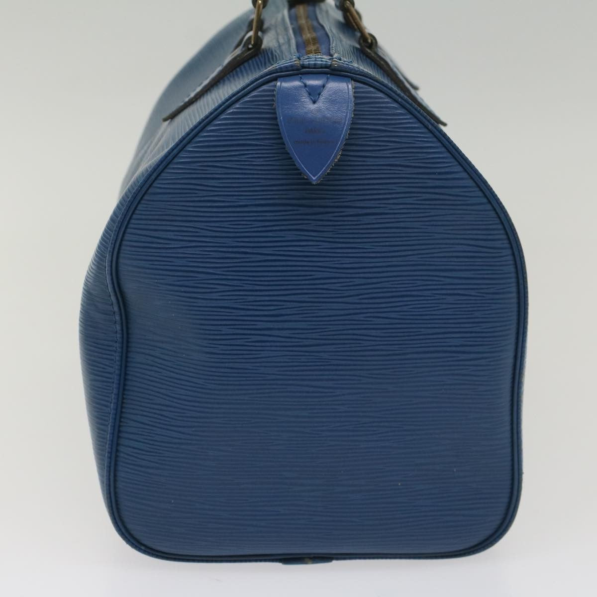 Louis Vuitton Speedy Handbag Epi Leather, BLUE, LEATHER, Handbag