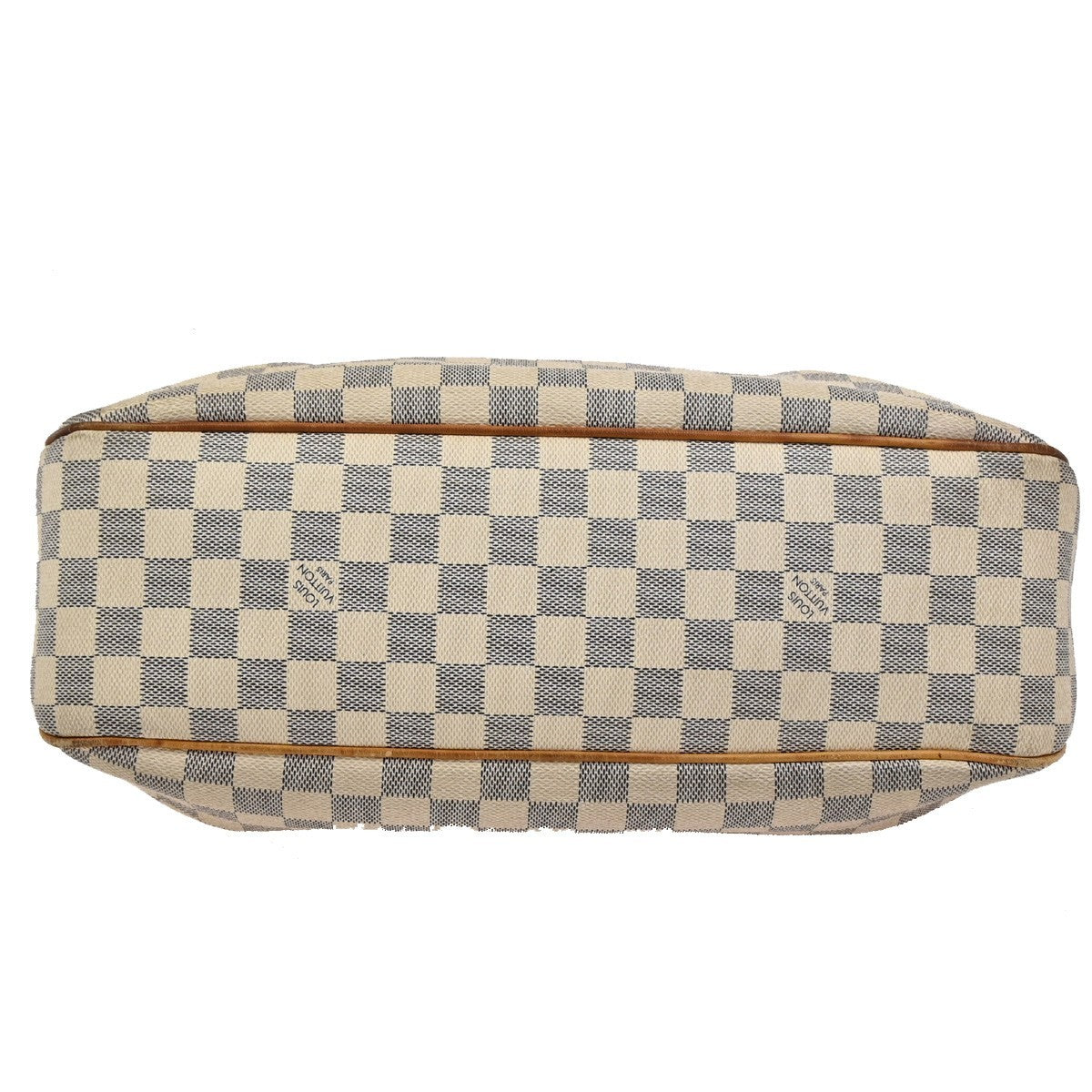 Louis Vuitton Siracusa Handbag Damier, WHITE, CANVAS, Shoulder bag