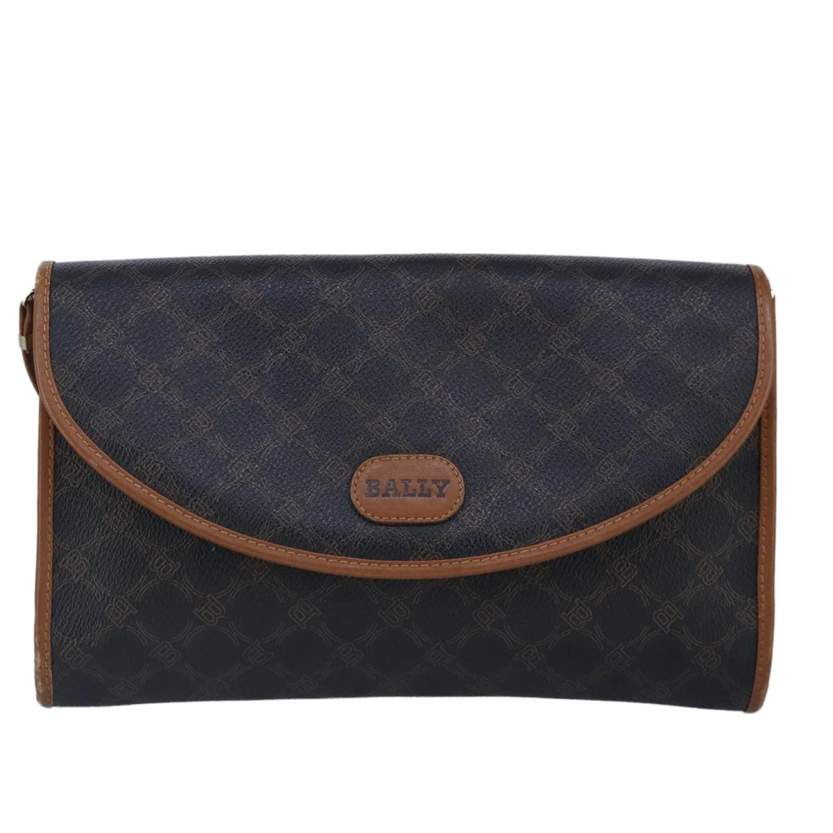 Bally Vintage Shoulder Bag Leather, Black, Leather, Handbag