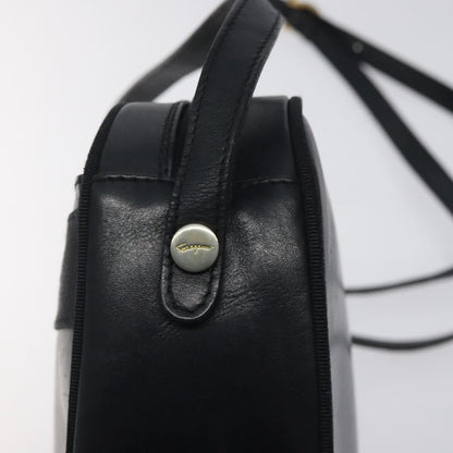 Salvatore Ferragamo Vala Shoulder Bag Leather, NAVY, LEATHER, Shoulder bag