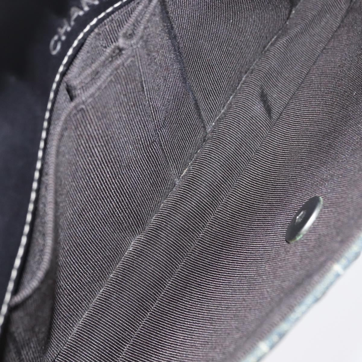 Chanel Chocolate Bar Flap Bag Quilted Denim, BLUE, DENIM_JEANS, Shoulder bag