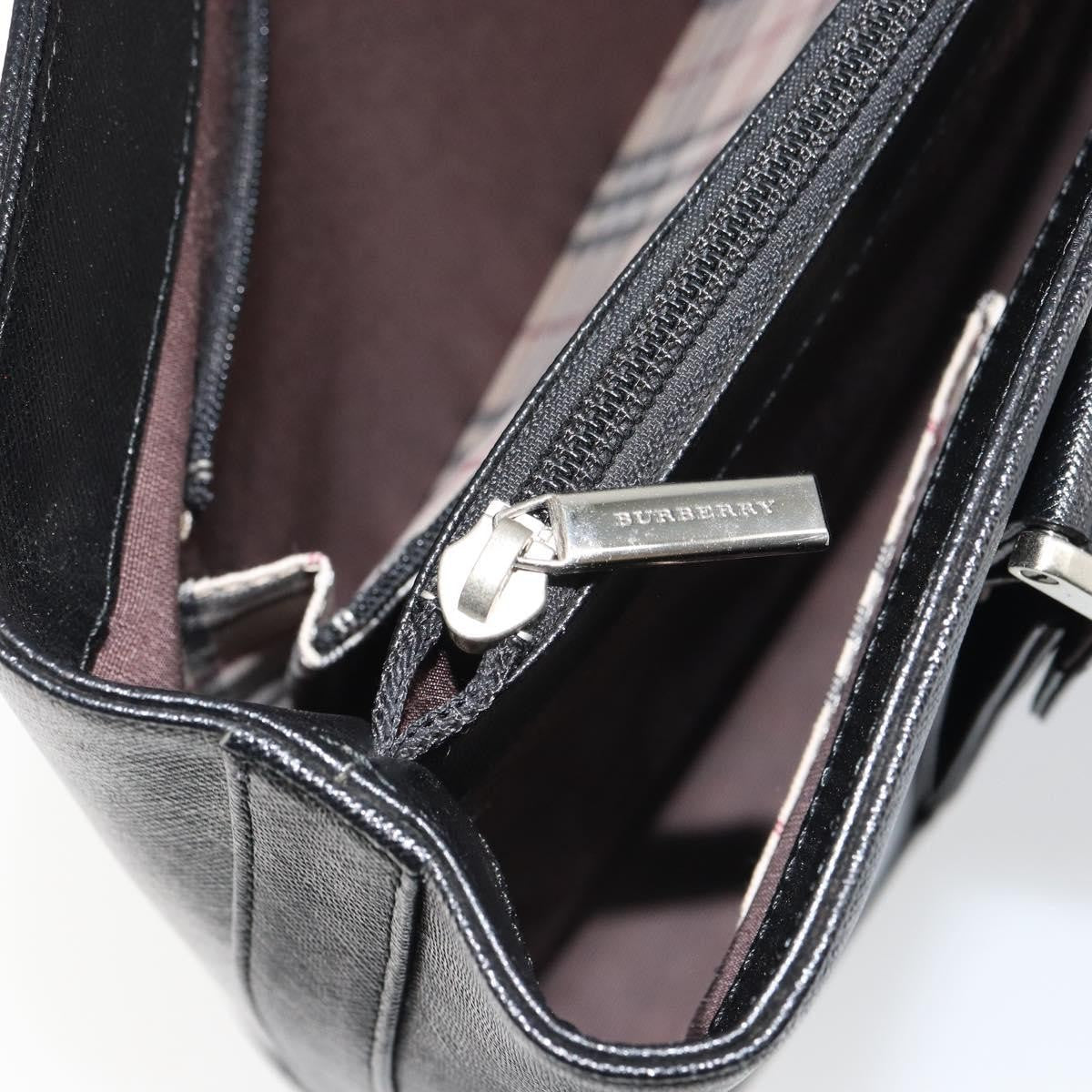 Burberry Vintage tote bag Leather, BLACK, LEATHER, Tote bag