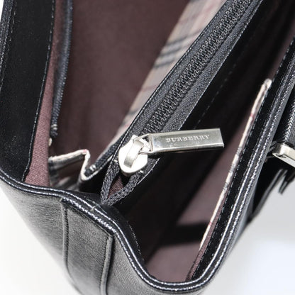 Burberry Vintage tote bag Leather, BLACK, LEATHER, Tote bag