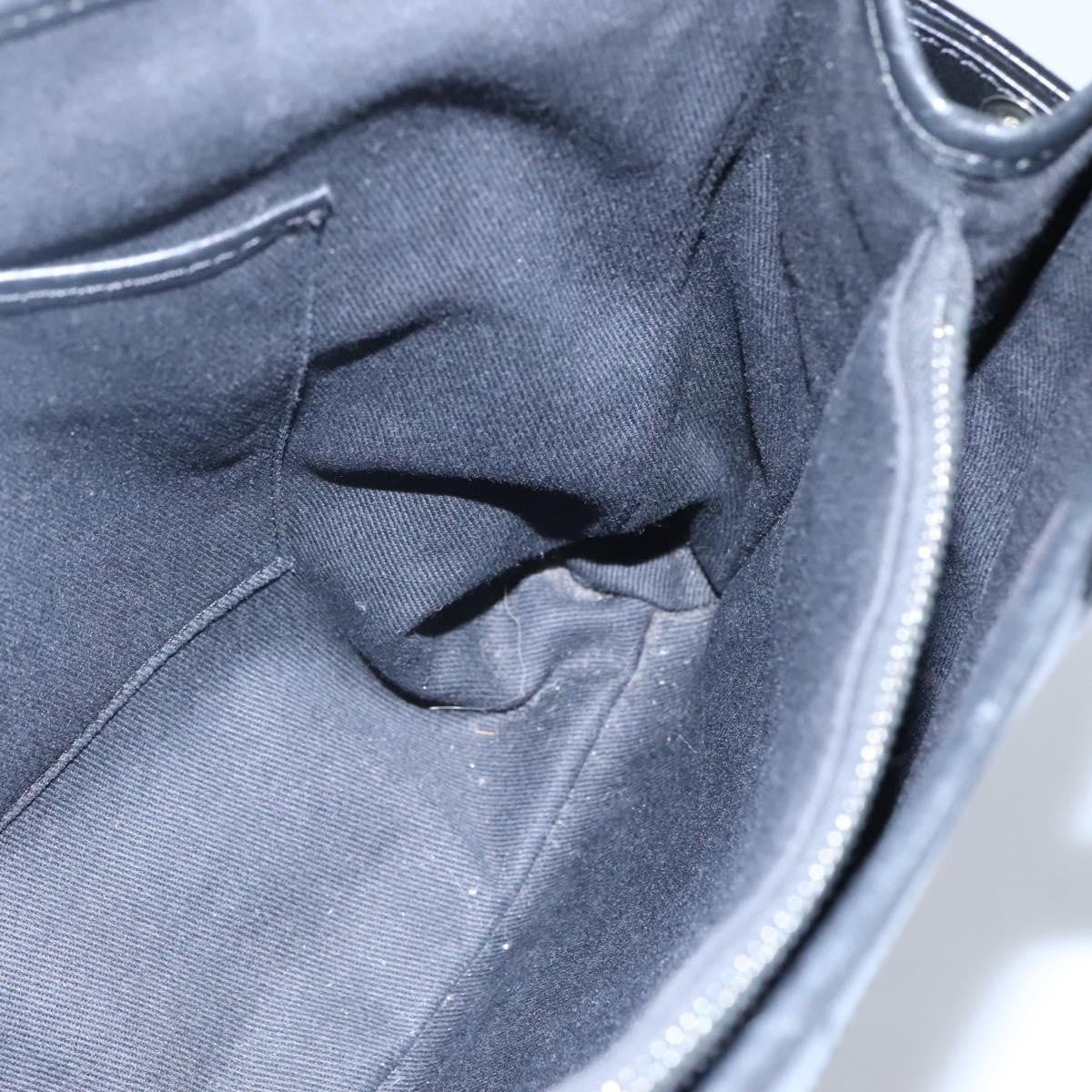 Celine Macadam Handbag Macadam with leather, BLACK, CANVAS, Handbag