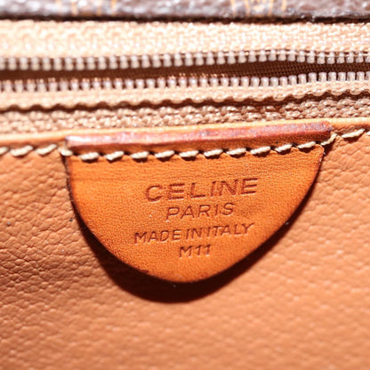 Celine Macadam Shoulder Bag Canvas, BROWN, PVC, Shoulder bag