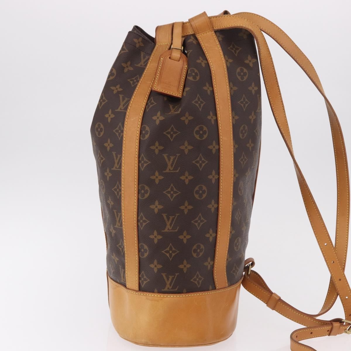Louis Vuitton Randonnee Backpack Monogram Canvas, Brown, Canvas, Shoulder Bag