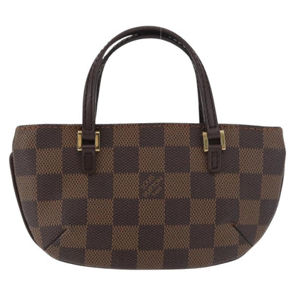 Louis Vuitton Manosque Pochette Damier, Brown, Canvas, Clutch